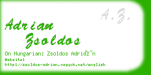 adrian zsoldos business card